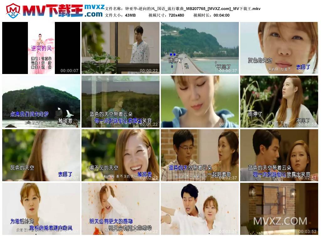 钟亚华-逆向的风_国语_流行歌曲_MB207765